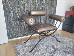 Egyedi tervezésű design kovácsoltvas karosszék