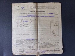 A Magyar Királyi Adóhivatal fizetési meghagyása szentetornyai lakosnak 1929-ből