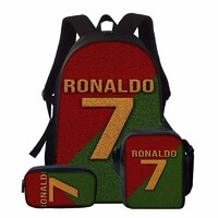 Cristiano Ronaldo Hátizsák Táska Oldaltáska Tolltartó 3 darabos Szett Új!