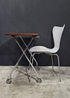 Retró, mid century modern összecsukható asztal, íróasztal, zsùrkocsi