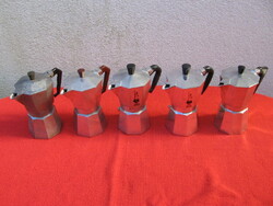 Retro Brazil , Junior, Bialetti, Italy Express kávéfőzők