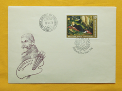 FDC 1966. Festmény (I.) - Benczúr Gyula: Olvasó nő