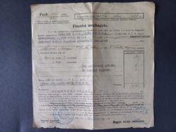 A Magyar Királyi Adóhivatal fizetési meghagyása szentetornyai lakosoknak 1935-ből