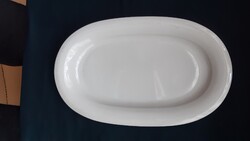 Porcelán, ovális alakú sültes kínáló tál