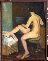 Art-Deco Akt 1930-körül Originál állapotban Számlával