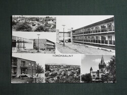Képeslap,Törökbálint,mozaik,Walla villa,Majláth-kastély,üdülő,tábor látkép,részlet,1975-