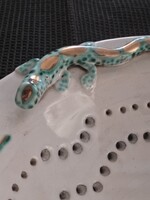 Majolika - gyümölcsmosó tál / a múlt század közepéből