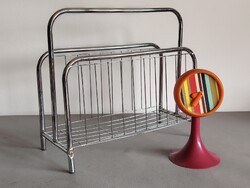 Vintage króm design újságtartó ALKUDHATÓ