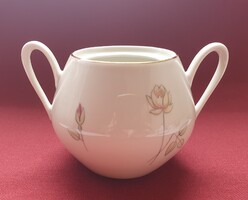 Winterling Marktleuthen Bavaria német porcelán cukortartó virág mintával