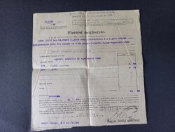 A Magyar Királyi Adóhivatal fizetési meghagyása szentetornyai lakosoknak 1928-ból