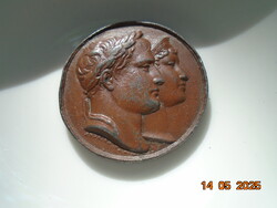1811 I.Napoleon Bonaparte és Mária-Lujza Római király születése emlékérem