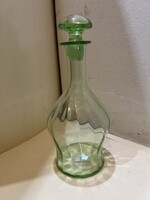 Régi zöld üveg palack, boros/italos. 4472