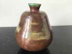Füzesi Zsuzsa kerámia váza 14cm.