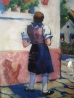 MOLNÁR RÓZA - HANGULATOS PASZTELL KÉP