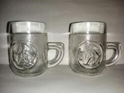 Retro törpés ovis üveg bögre párban (5/K)