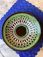 Magyar retro kerámia fali tál 27 cm.