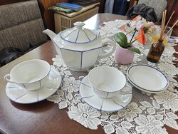 Drasche Budapest Porcelán 2 személyes teáskészlet + ajándék
