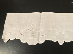 POLCCSÍK - ALKUKÉPES - KÉZI HÍMZÉS - 97 x 10 cm - LENVÁSZON - HIBÁTLAN