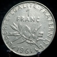 Franciaország 1 frank, 1961 A05B2