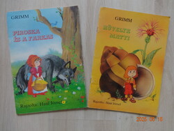 Két régi GRIMM mesefüzet együtt a 80-as évekből - PIROSKA ÉS A FARKAS + HÜVELYK MATYI