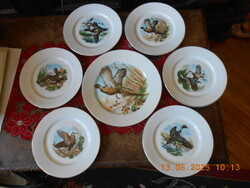 Vadászjelenetes süteményes készlet, Zajecar porcelán