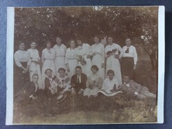 Antik csoportfotó 1915-ből Renner Buda felirattal