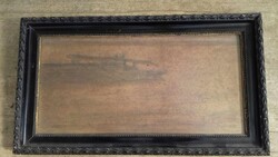 ELADÓ MEDNYÁNSZKY HAGYATÉKBÓL XTRÉM RITKA  TÁJKÉP - HAGYATÉKI PECSÉTTEL