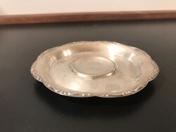 POHÁRALÁTÉT - EZÜSTÖZÖTT - ANTIK - 10,5 cm - HIBÁTLAN