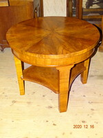 ANTIK ART DECO KEREK SZALON ASZTAL