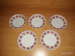 Hollóházi art deco porcelán kávéscsésze alj 4+1 db egyben (10/K)
