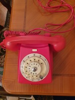 CB667 piros asztali tárcsás telefon