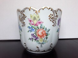 Csodálatos Hollóházi porcelán barokk kaspó