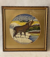 Aranyozott képkeret üveglappal 10. 55 x 55 cm
