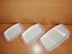 Alföldi porcelán Centrum varia napocskás kínáló, asztalközép - 3 db egyben