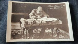 1915 HABSBURG FERENC JÓZSEF CSÁSZÁR MAGYAR KIRÁLY EREDETI KORABELI FOTÓ - LAP KÉP
