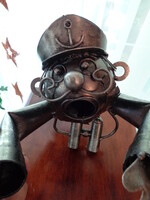 TENGERÉSZ , HAJÓS KAPITÁNY TÁVCSŐVEL TECHNO ART DESIGN