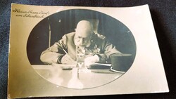 1915 HABSBURG FERENC JÓZSEF CSÁSZÁR MAGYAR KIRÁLY EREDETI KORABELI FOTÓ - LAP KÉP