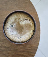 Vintage fatlava kerámia tál- 22 cm