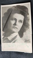 1941 KARÁDY KATALIN SZÍNÉSZ MOZI SZTÁR DÍVA AUTOGRÁF SAJÁTKEZÜLEG ALÁÍRT DEDIKÁLT FOTÓLAP GYÜJTŐI