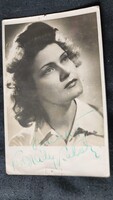 1941 KARÁDY KATALIN SZÍNÉSZ MOZI SZTÁR DÍVA AUTOGRÁF SAJÁTKEZÜLEG ALÁÍRT DEDIKÁLT FOTÓLAP GYÜJTŐI