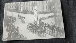 KORONÁZÁS BUDA 1916 UTOLSÓ MAGYAR KIRÁLY IV. KÁROLY KORABELI AUGUSZTA HERCEGNŐ FOGATA FOTÓLAP