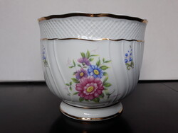Gyönyörű Hollóházi porcelán Hajnalkás kaspó