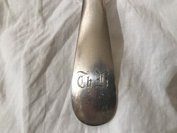 EVŐESZKÖZ - ICHZENTALER - EZÜSTÖZÖTT - MONOGRAMOS - VILLA - 21,5 x 2,5 cm TÖMÖR - HIBÁTLAN
