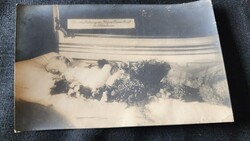 1916 HABSBURG FERENC JÓZSEF CSÁSZÁR MAGYAR KIRÁLY MEGHALT RAVATAL EREDETI ÉS KORABELI FOTÓ - LAP KÉP