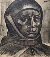 Kohán György ( 1910 - 1966 ) Tanulmány parasztfej