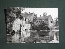Képeslap,Tapolca,Vízimalom tó látkép,részlet,1962-