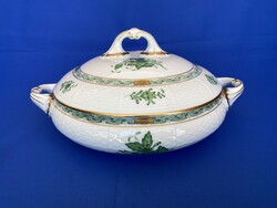 Herendi porcelán Apponyi mintás főzelékes tál