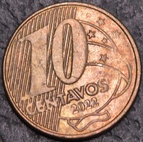 Brazília 10 centavo, 2022.