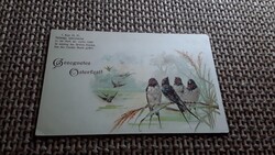 Antik Húsvéti Üdvözlő képeslap. 1900as évek elejéről.