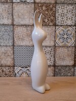 Magas (26 cm), modern porcelán nyúl
